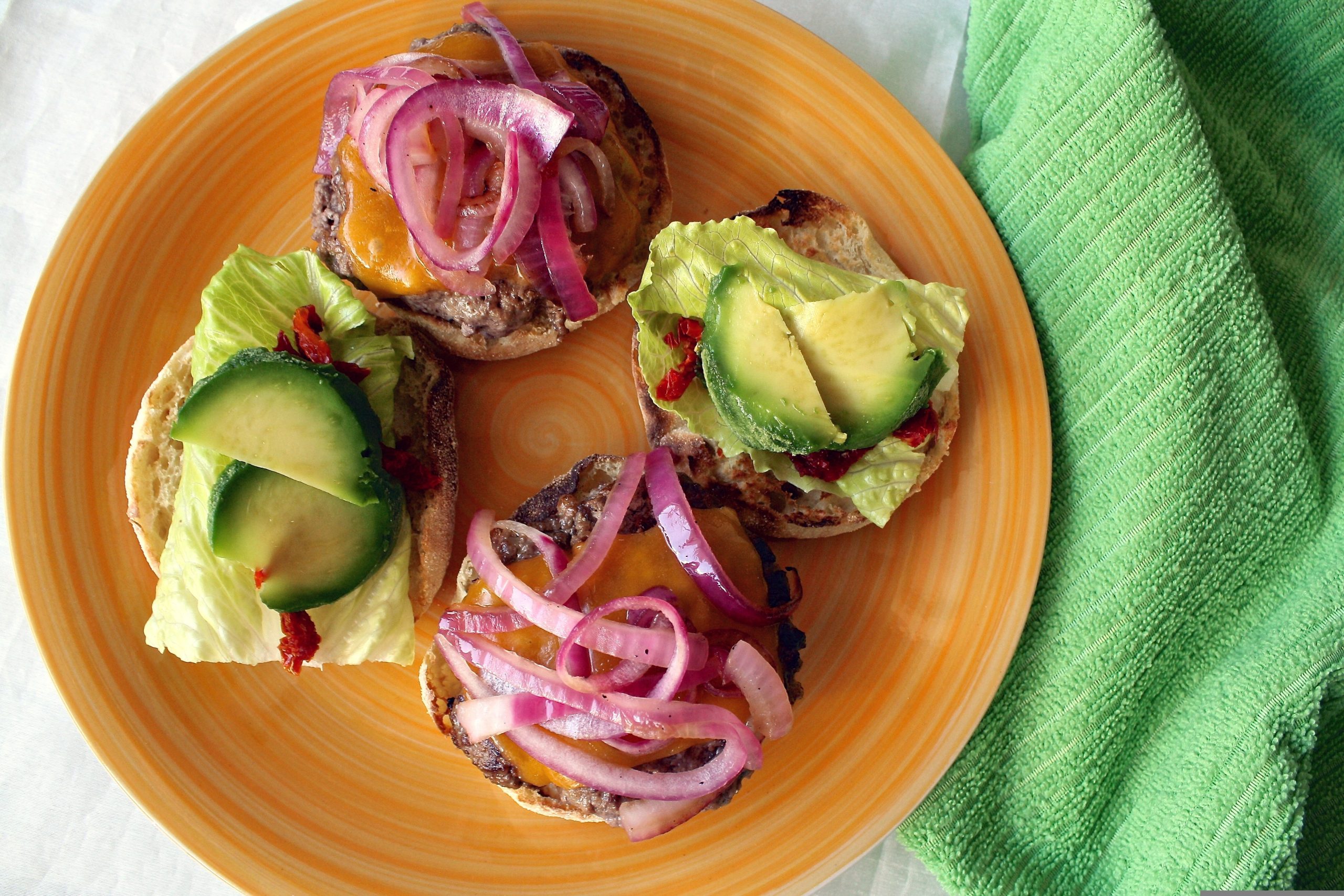 hamburguesa con aguacate saludable